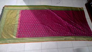 Beautiful Banarsee Kanchivaram hybrid saree