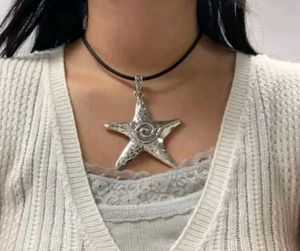 Y2k Starfish Pendant Necklace
