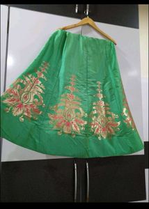 Semi Stitched Banarasi Lehenga