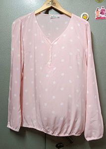 Light Pink Polka Dot Top