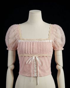 Cute Pink Puff Sleeve Top