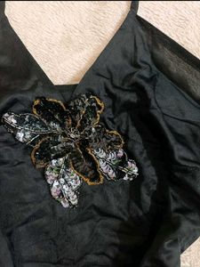 Vintage Sequin Beaded  Halter Neck Top