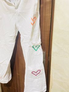 White Cargo Jeans