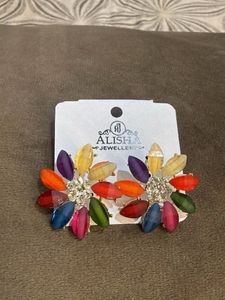 Colorful Flower Earrings