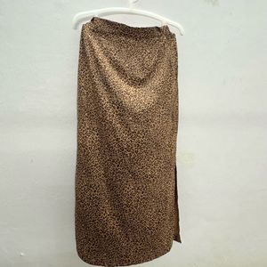 Leopard Print Maxi Skirt