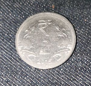 Indian 2 Rupees Edge Error Coin 2015