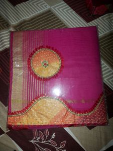 Pink Saree New With Tag