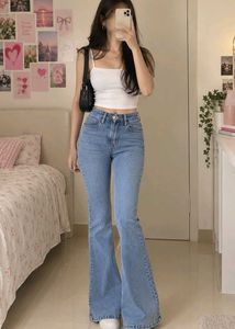 High Waisted Bell Bottom Jeans