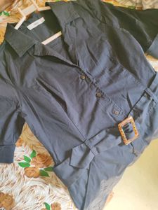 Belted Shirt Dress