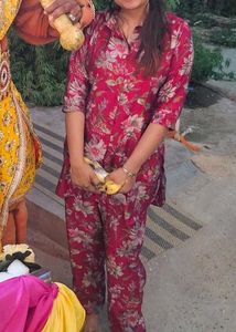 Floral Print Kurta Set
