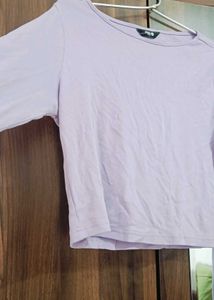 Comfortable Lavender Long Sleeve Top