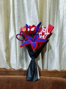 Spiderman Pipe Cleaner Bouquet ❤️💙🖤