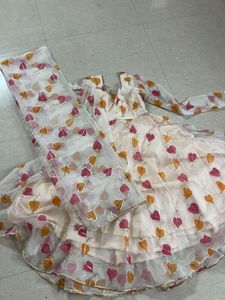 Elegant Floral Print Anarkali Suit Set