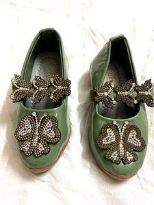 Sparkling Butterfly Embellished Mary Janes