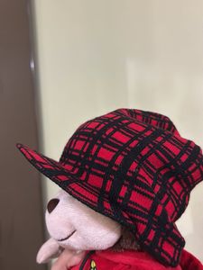 Red &amp; Black Plaid Bucket Hat