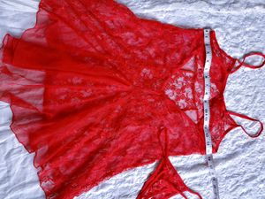 Red Lace Babydoll Nightwear