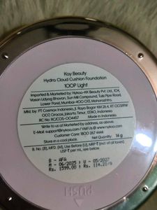 Kay Beauty hydra cloud foundation 100P.light