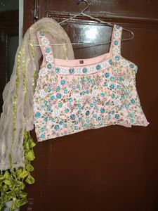 Embellished Lehenga Choli with Dupatta