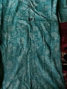 Beautiful Blue Printed Kurta Set with Dupatta