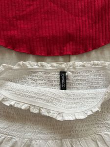 H&amp;M Layered/ Tiered Mini Skirt🌸🍓