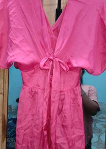 Pink V-Neck Tunic