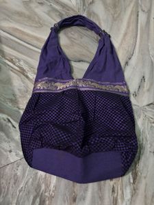 Boho Style Purple Elephant Pattern Bag