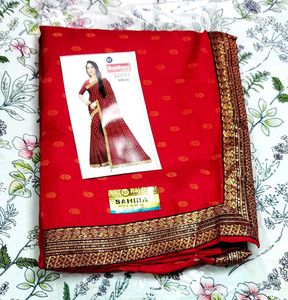 NEW RED SAREE