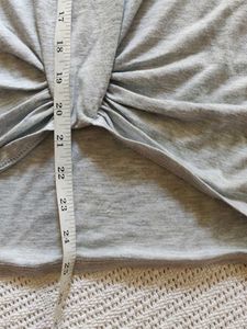 Gray Knot Front T-Shirt