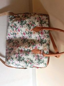Floral Print Tote Bag
