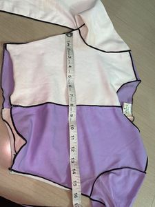 Color Block Crop Top