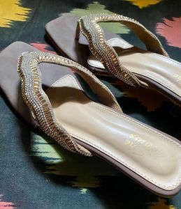 Stylish Embellished Wedge Heels