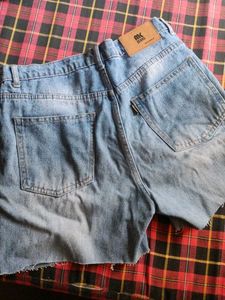 Light Wash Denim Shorts