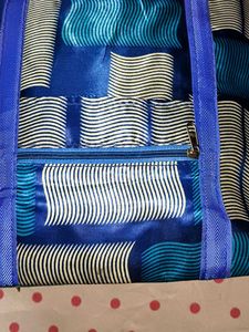 Unique Blue Patterned Tote Bag