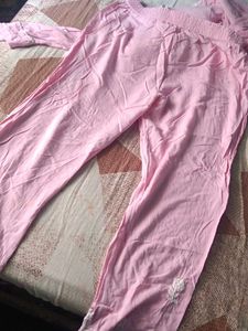 Pink Embroidered Kurta Set