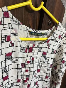 Stylish Geometric Print Kurta