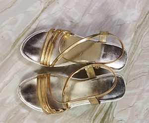 Women Golden Heels