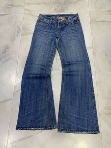 low rise bootcut jeans