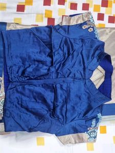 Embroidered Half Fancy Shining Satin &amp; other is Ne