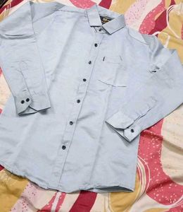 Pro Style Designer Blue Formal Shirt