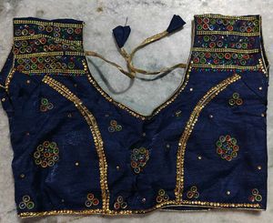 Designer Embellished Blue Blouse