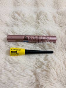 🌸Maybelline Sky High Mascara &amp; Eyeliner🌸