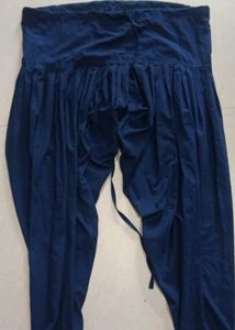 Dark Blue Pleated Salwar Pants