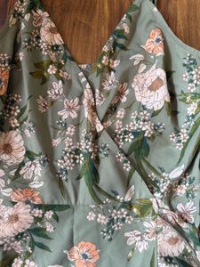 Floral Dress with Ruffles