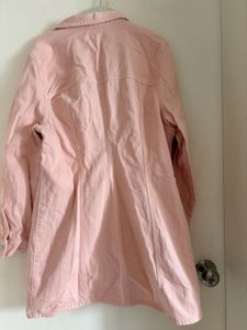 Light Pink Denim Shirt Dress