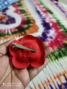 Stone Based Tik Tac Clip&amp;Rose Alligator Clip