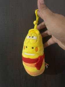 Yellow plush keychain from the animated series