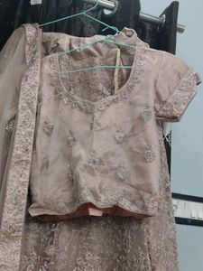 Elegant Pink Embroidered Lehenga Choli