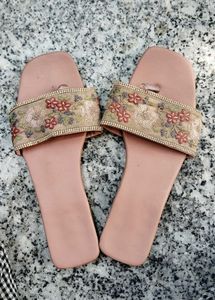 Embellished Floral Slides