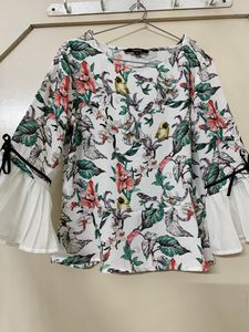 Korean Top Floral Coquette - Madame
