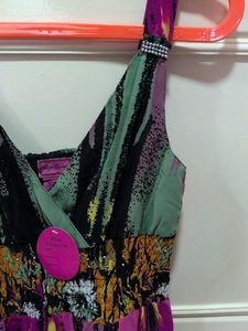 Vibrant Boho Ethnic Gown